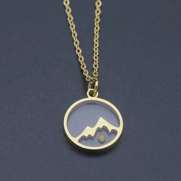 18k Gold Move Mountains Mustard Seed Necklace - Picture 4 of 13
